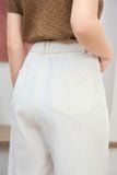  Quần suông có gân túi hàm ếch chất Kaki cạp sau chun co giãn 