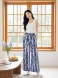 Quần suông cạp chun dây rút chất lanh mềm mát 