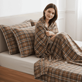  Vỏ gối Cardina Dòng Home Living Vải dạ Kẻ caro 