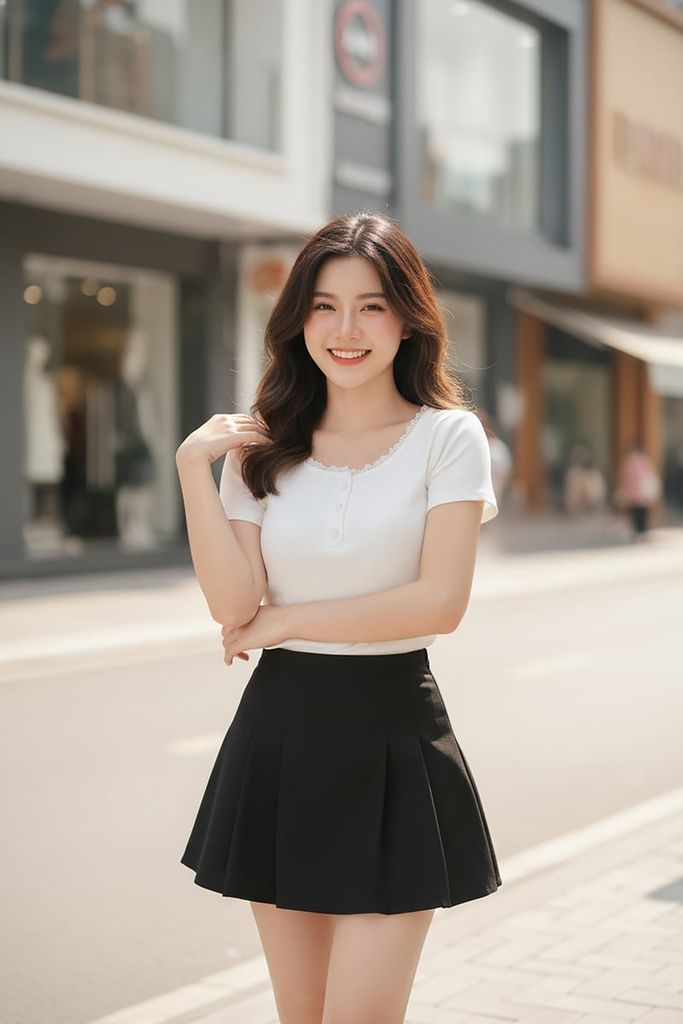 Áo tăm lạnh tay cộc cổ trụ phối viền cổ ren 