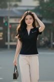  Áo cộc tay phối gấu 