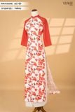  Áo dài họa tiết cổ tàu (Không kèm quần) 