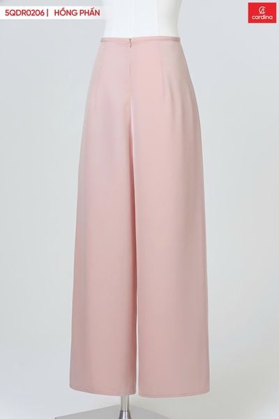  Quần áo dài chất lụa ngọc trai dáng suông khóa kéo 