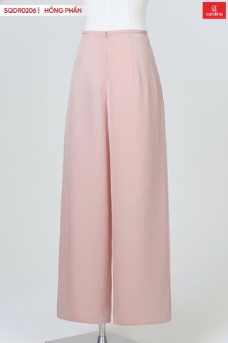 Quần áo dài chất lụa ngọc trai dáng suông khóa kéo