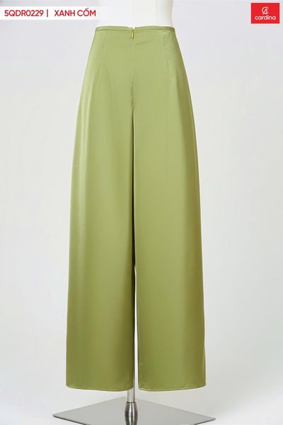  Quần áo dài chất lụa ngọc trai dáng suông khóa kéo 