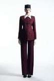  BURGUNDY SILENCE TAILORED SUIT 