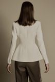  PEARL IVORY TAILORED SUIT JACKET 