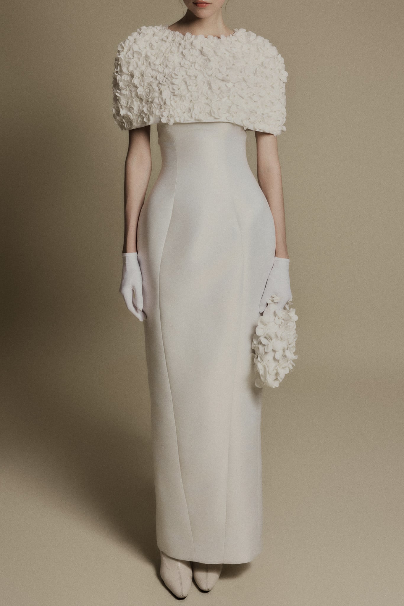  PETAL VEIL WHITE GOWN 