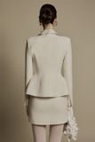  PEARL IVORY PETER PAN SUIT JACKET 