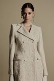  PETAL IVORY FLORAL LACE SUIT JACKET 