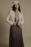  SANDSTONE CROPPED BLAZER 