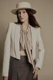  SANDSTONE CROPPED BLAZER 