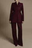  BURGUNDY SILENCE TROUSERS 