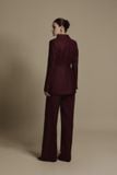  CRIMSON MINIMAL WOOL TAILORED SUIT JACKET 