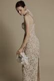  NOIR WAIST IVORY LACE DRESS 