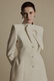  GRACE IVORY HIGH COLLAR SUIT JACKET 