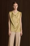  OLIEN DRAPED SILK TOP 