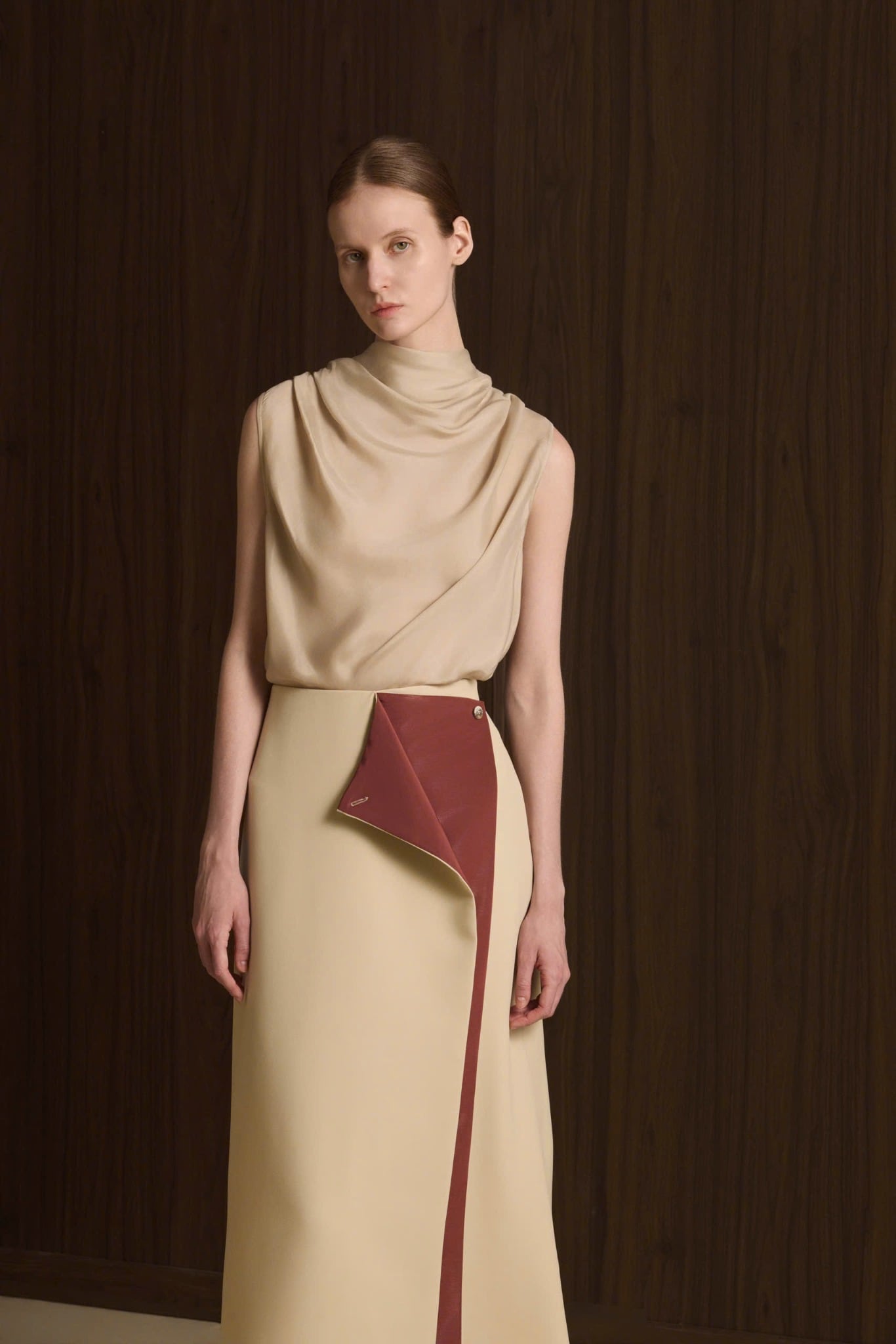  MOREL LAYERED WRAP SKIRT 