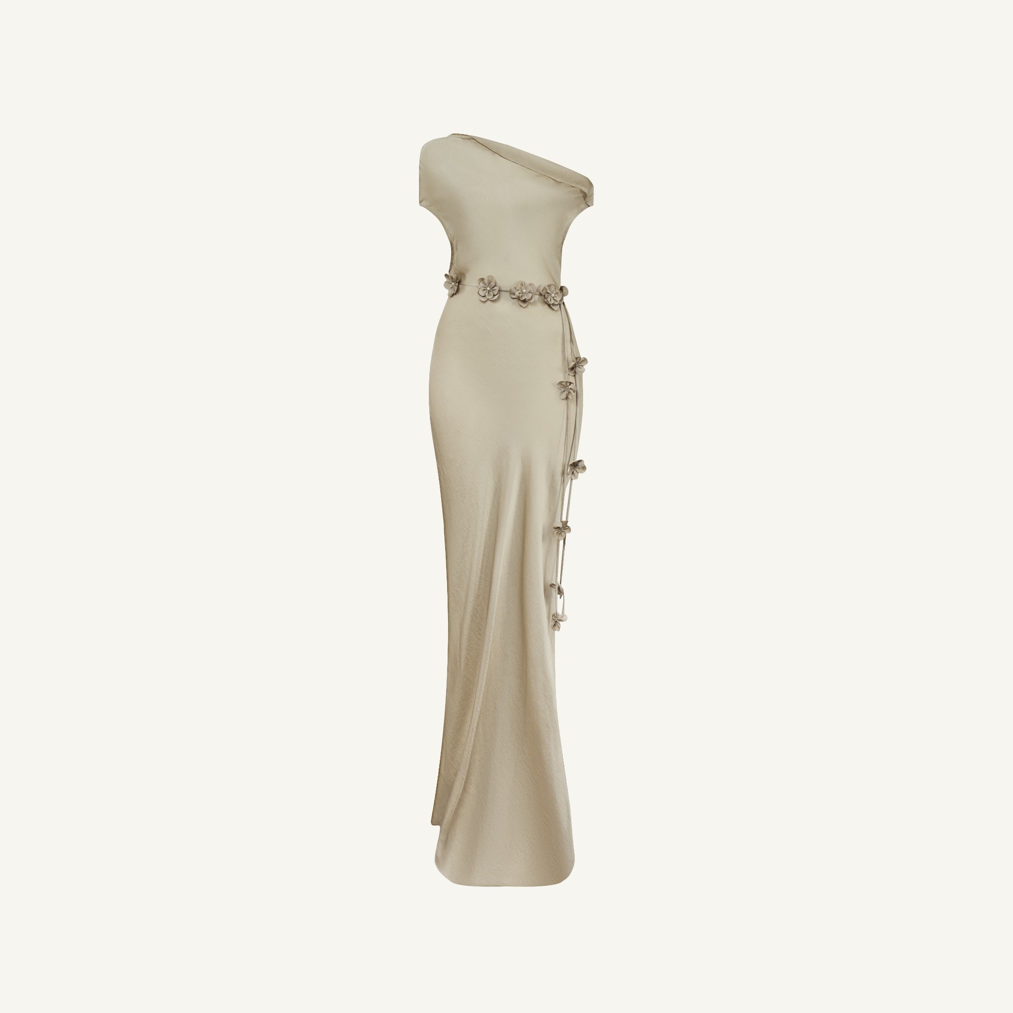  GOLDEN BLOOM-DRAPED GOWN 
