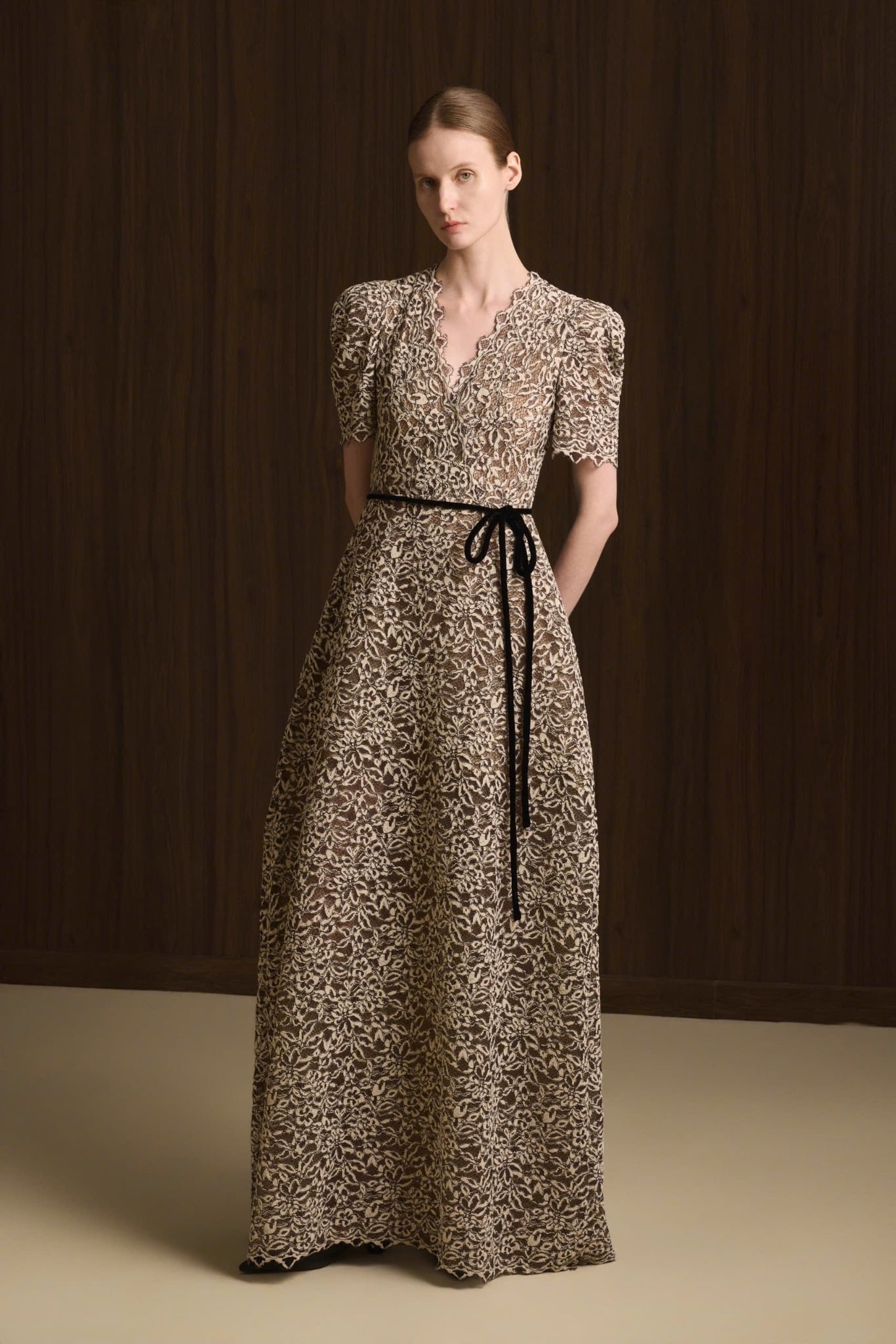  VALÉRA LACE RIBBON WAIST DRESS 