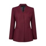  CRIMSON MINIMAL WOOL TAILORED SUIT JACKET 