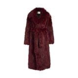  CRIMSON EMBER FAUX-FUR COAT 