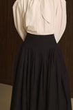  CLOUD SOFT TIE NECK BLOUSE 
