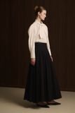  CLOUD SOFT TIE NECK BLOUSE 