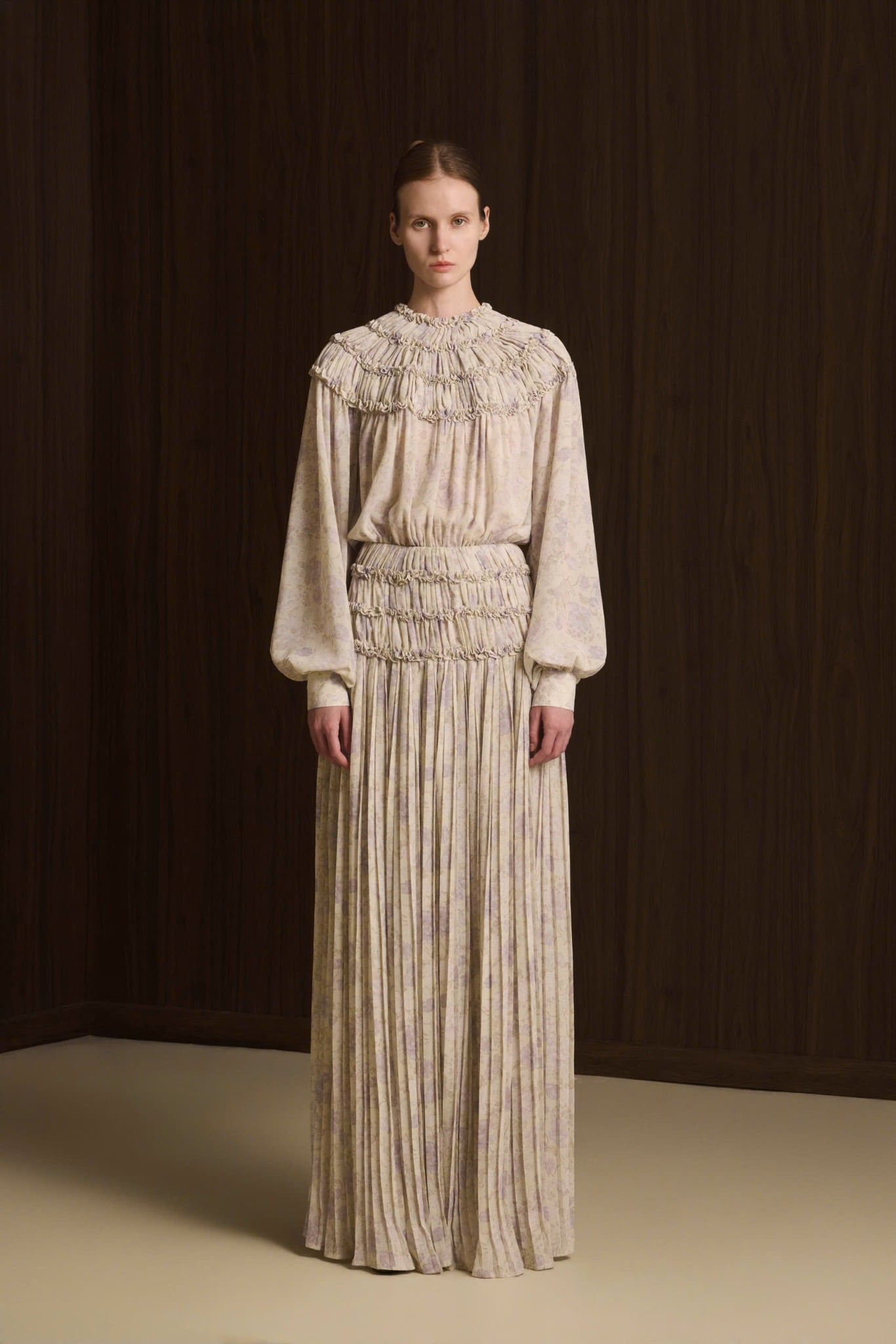  ELARA PLEATED HERITAGE DRESS 