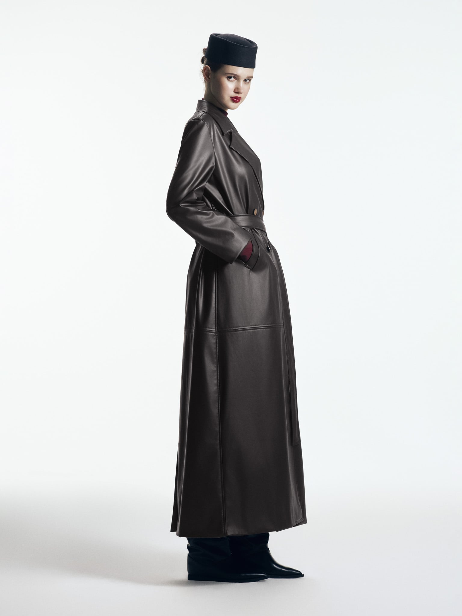  ODE LEATHER COAT 