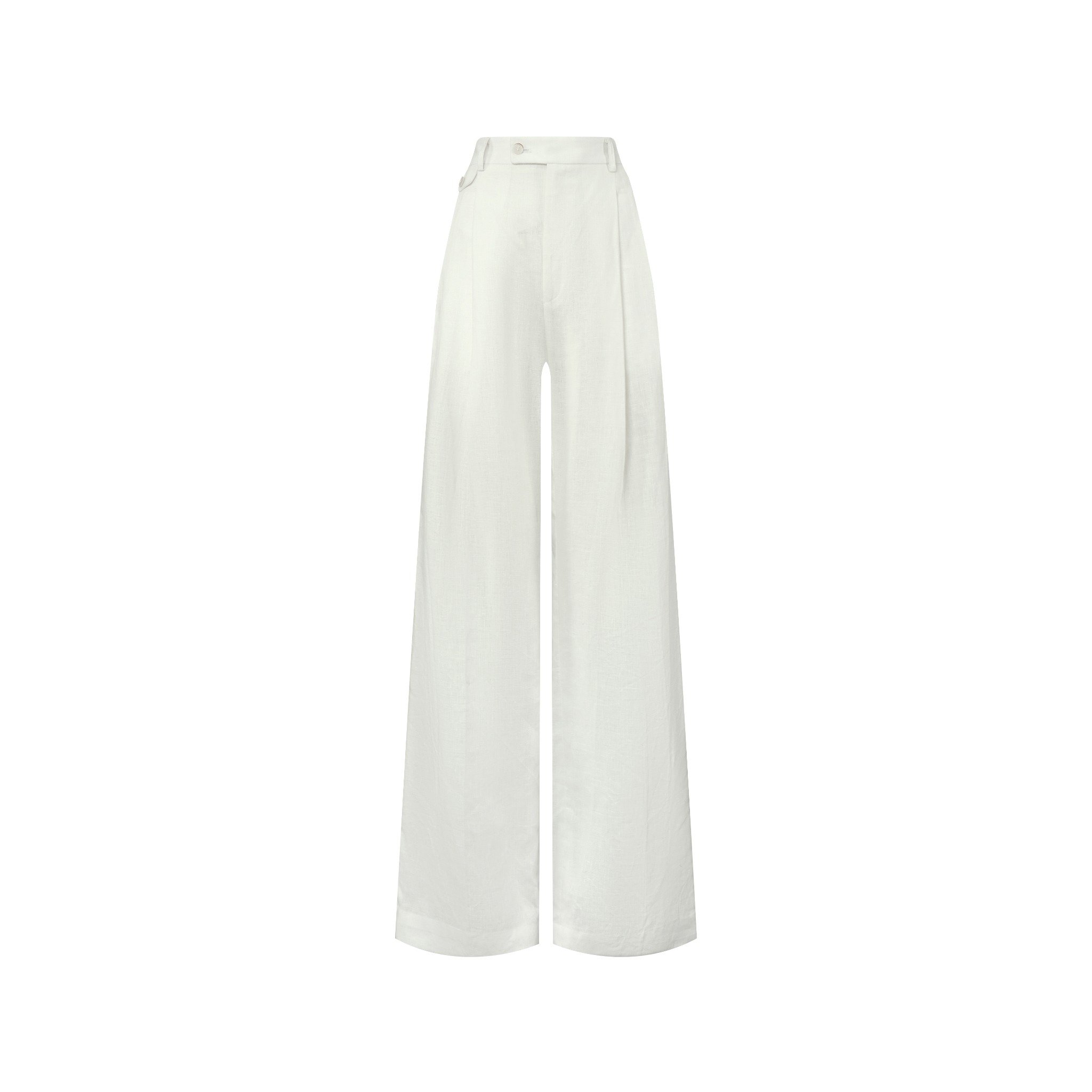  DESERT MIST-UTILITY LINEN TROUSERS 