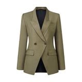  GRANITE BROWN WOOL WIDE LEG SUIT JACKET 