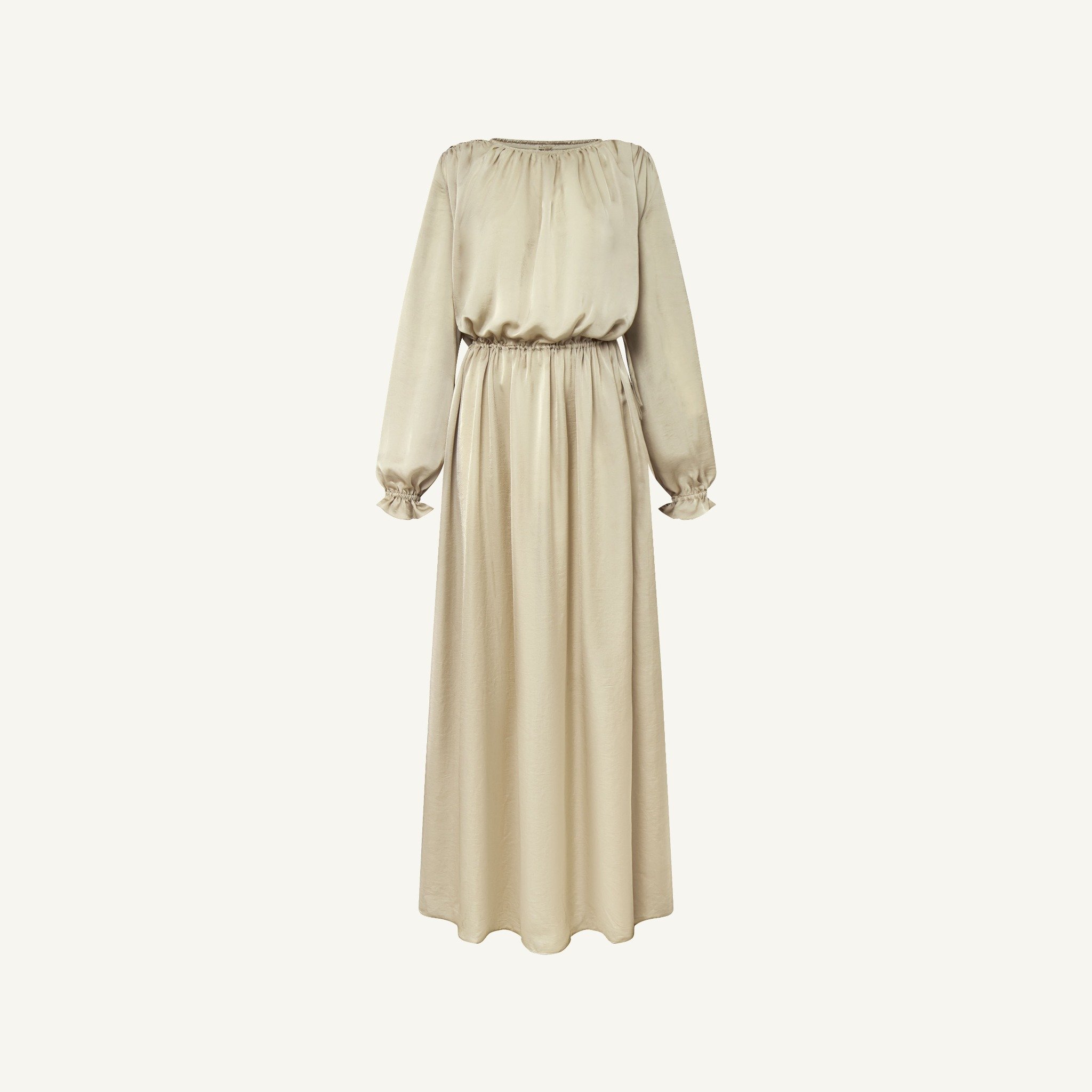  GOLDEN HAZE-RUCHED GOWN 