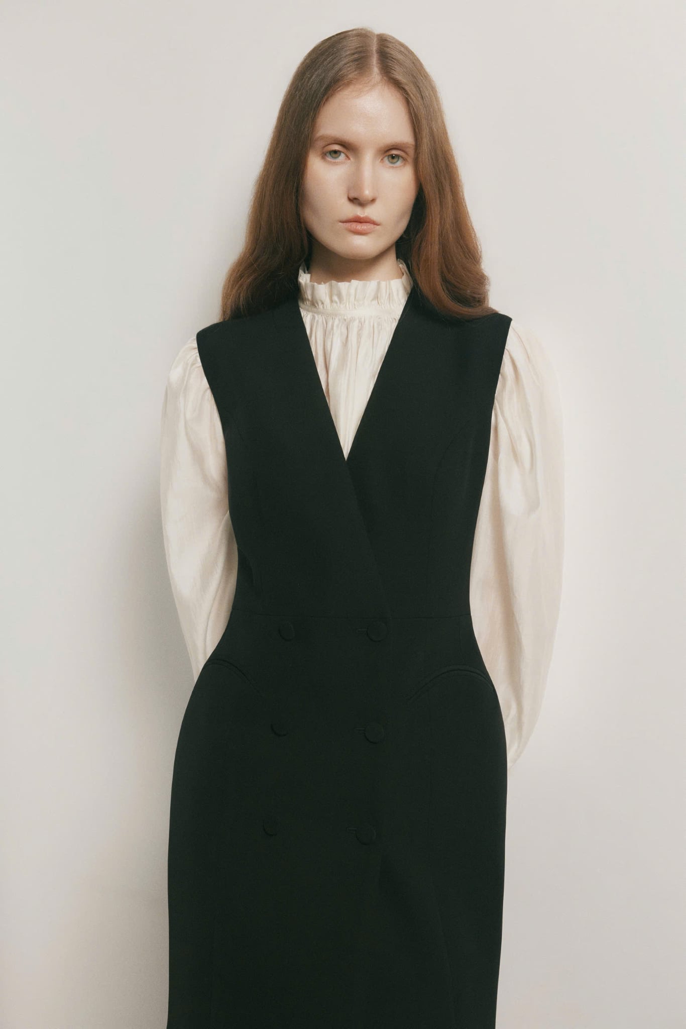  NAIA DOUBLE - BREASTED GILES DRESS 