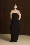  NOIRER SHEER SLEEVE CPLUMN DRESS 