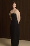  NOIRER SHEER SLEEVE CPLUMN DRESS 