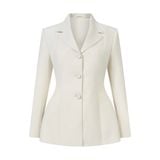  PEARL IVORY TAILORED SUIT JACKET 