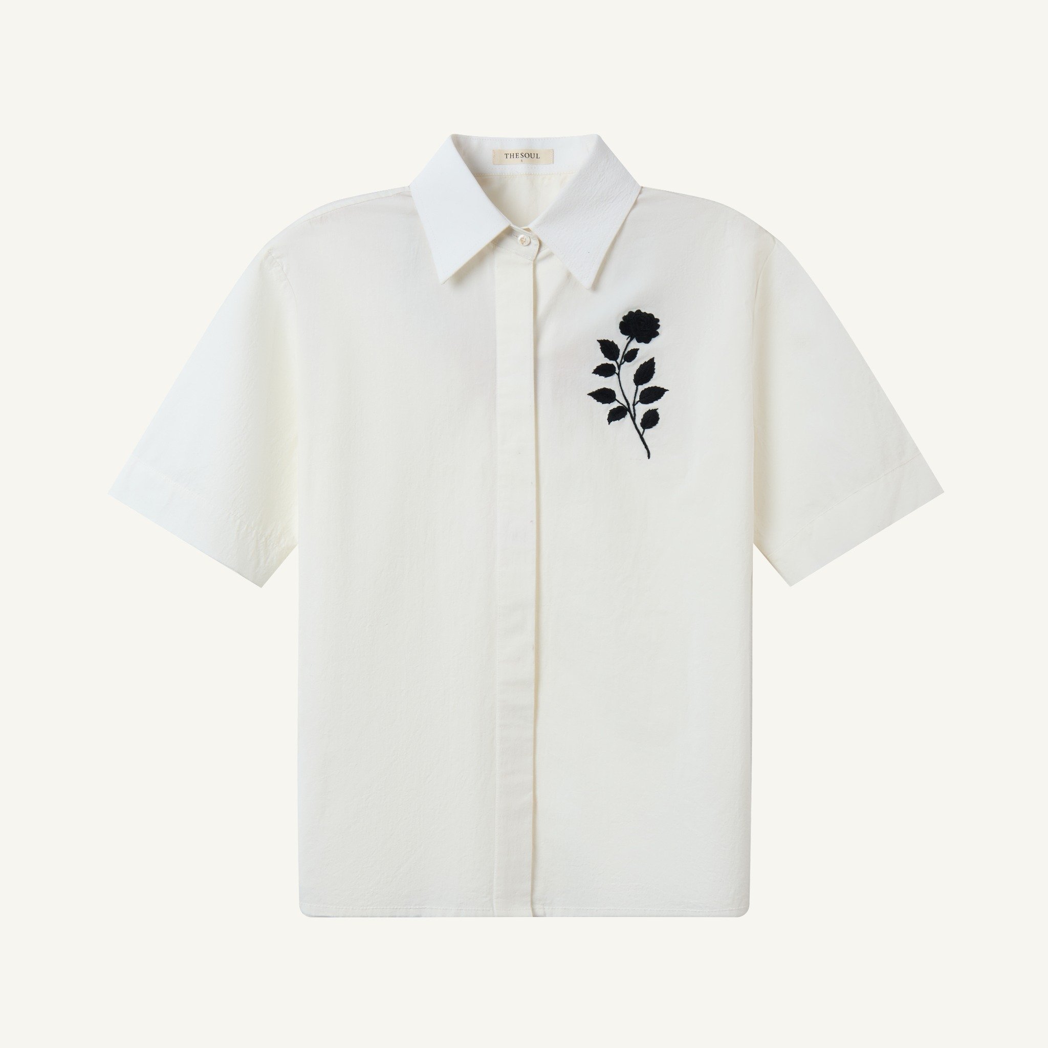  ROSE SIGN-HAND EMBROIDERED SHIRT 
