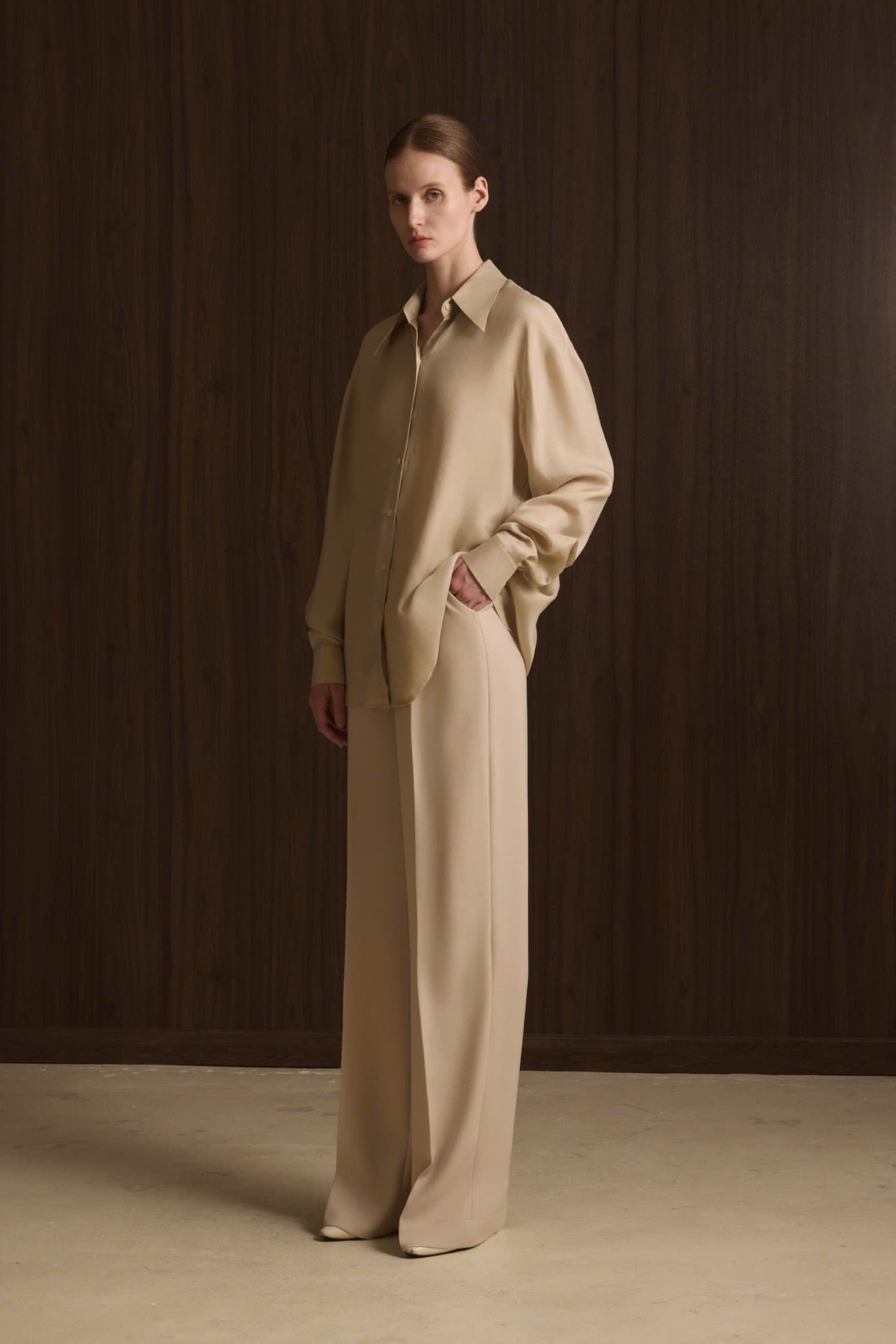  NUDE FLUID WIDE TROUSERS 