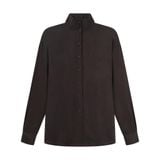  UMBER DRAPED-DCOLLAR SHIRT 
