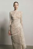  WILLOW DRAPED LACE DRESS 