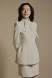 GRACE IVORY HIGH COLLAR SUIT JACKET 