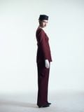  BURGUNDY SILENCE TROUSERS 