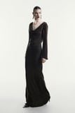  NOIR DRAPE EVENING GOWN 