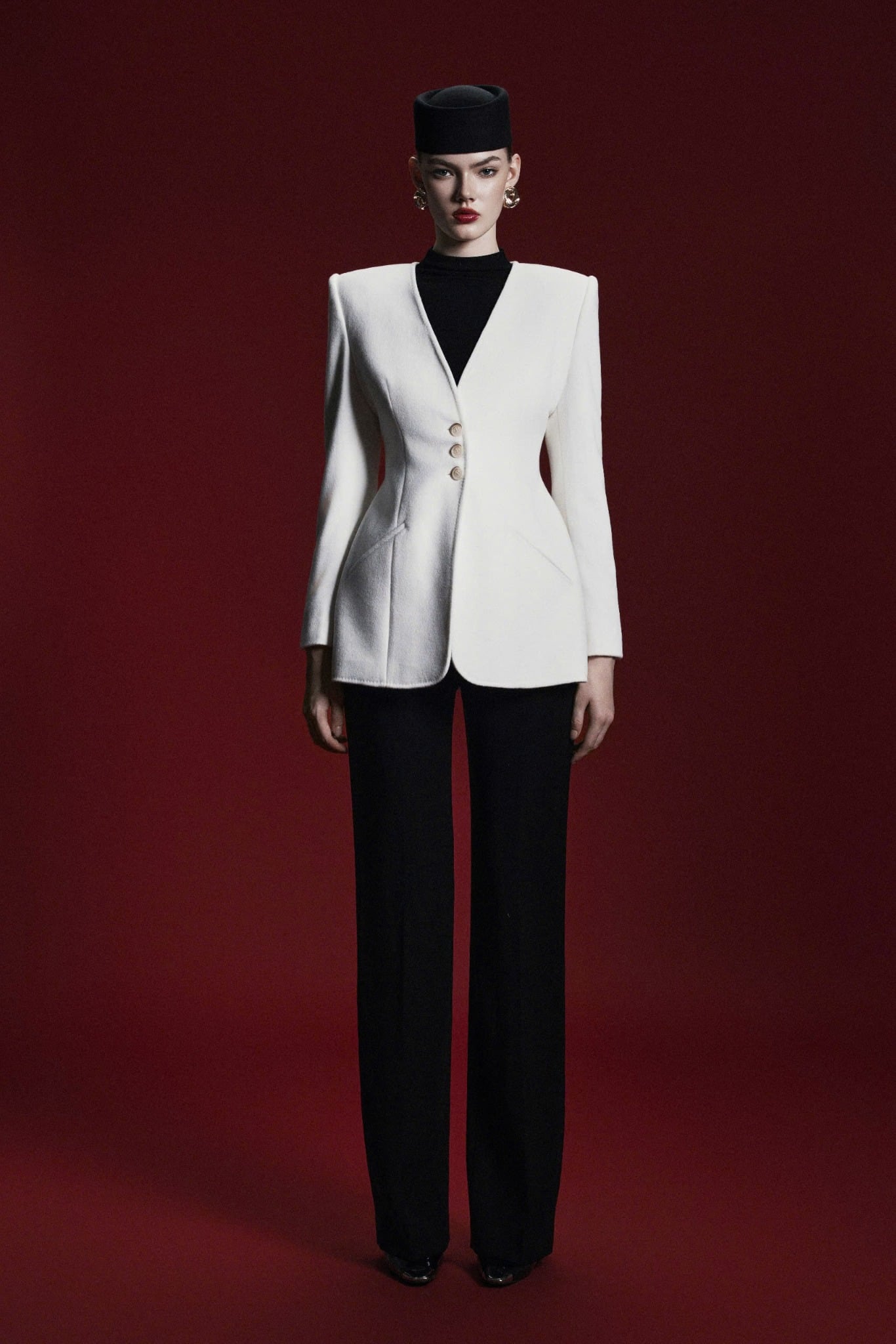  SNOW VEIL DRAPED JACKET 