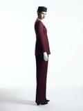  BURGUNDY SILENCE TAILORED SUIT 