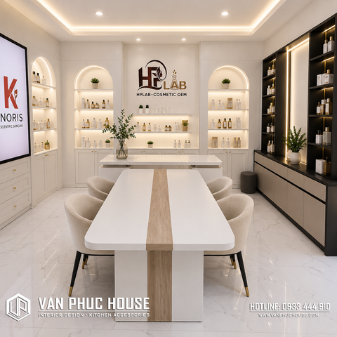 BÀN GIAO SHOWROOM MỸ PHẨM HPLAB CHO ANH CHỊ TÂN BB TẠI CAM RANH