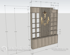 BÀN GIAO LAM VÁCH NGĂN KẾT HỢP BÀN THỜ CHÚA - ANH MINH- PHƯỜNG BẮC CAM RANH - KHÁNH HÒA