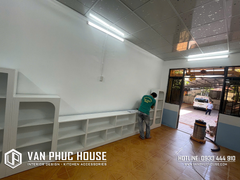 BÀN GIAO HỆ TỦ TRANG TRÍ/ TỦ SÁCH - CHÙA THANH SƠN - CAM LÂM - KHÁNH HÒA