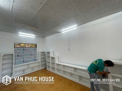 BÀN GIAO HỆ TỦ TRANG TRÍ/ TỦ SÁCH - CHÙA THANH SƠN - CAM LÂM - KHÁNH HÒA